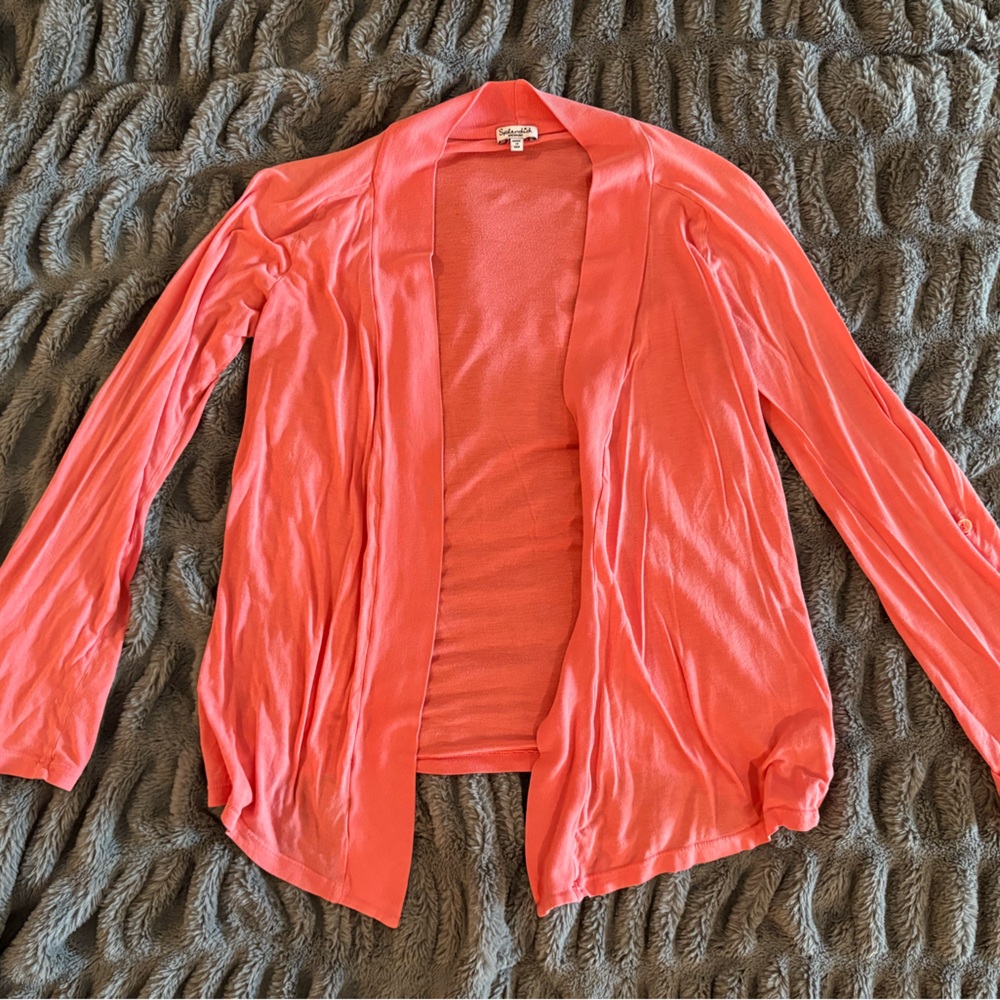 Splendid Vibrant Coral Women's Cardigan